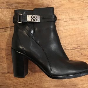 Coach black booties